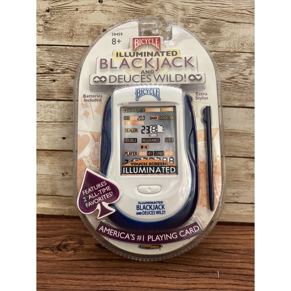 BlackJack & Deuces Wild Illuminated Touch‎ Screen Handheld Travel Game Bicycle